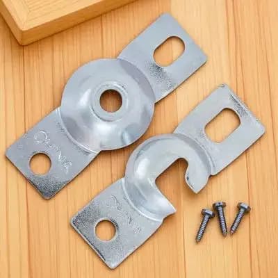 2Sets Heavy-Duty Roller Blind Mount Bracket Sturdy Metal Curtain Track Installation Brace for Home Office Window Blinds