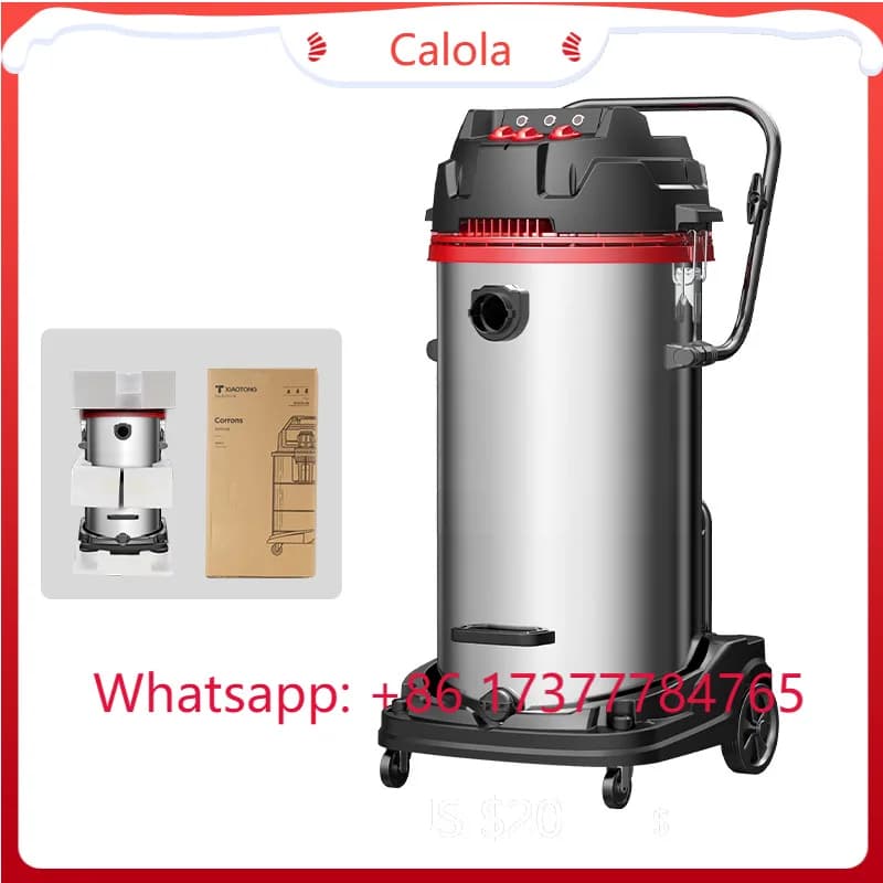 Aspirapolvere Industriale 100L 3000W per Solidi e Liquidi, Nuovo Design, Aspiratore Commerciale per Autolavaggio