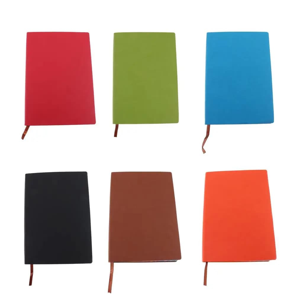 A5 Thickened Soft Cover Leather Notebook Diary Book, Vintage Travel Journal