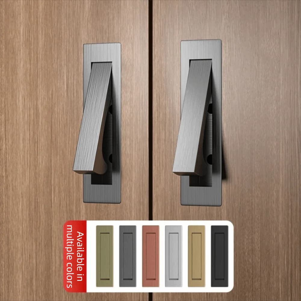 Maniglia per Porta in Acciaio Inox, Maniglia Nascosta Durevole per Armadio, Maniglia Invisibile Incorporata per Cassetto, Maniglia per Porta Scorrevole