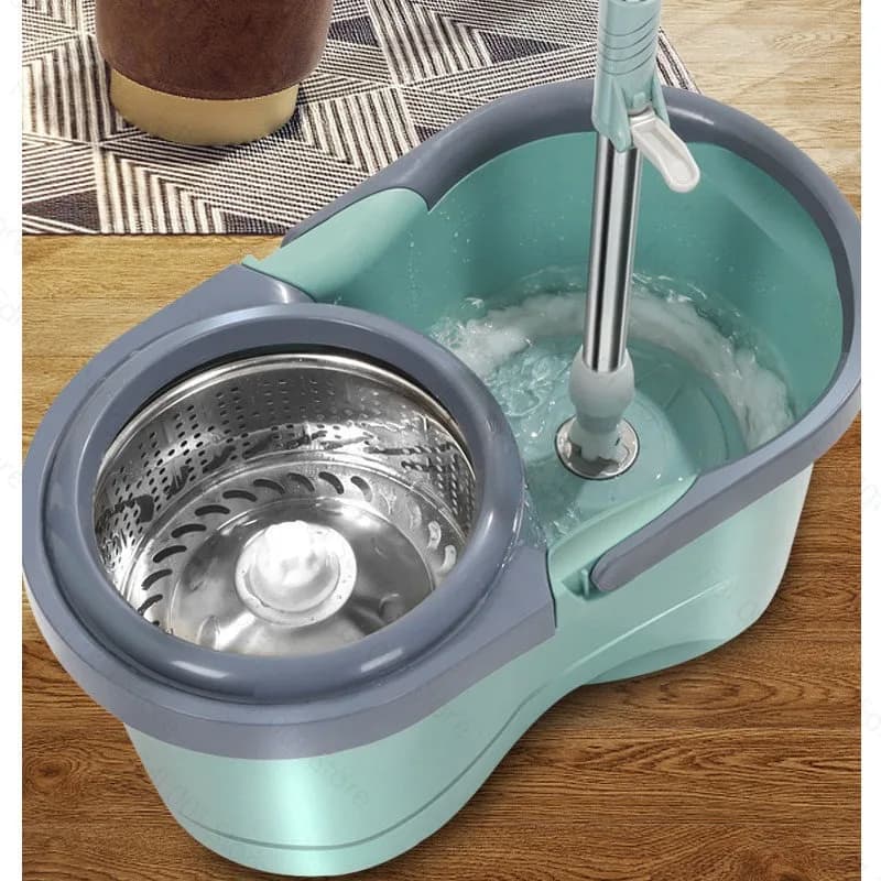 2 Hot Selling Mop Bucket Set Lazy Mop Twist Bucket Household Cleaning 360 Rotating Mop and Bucket