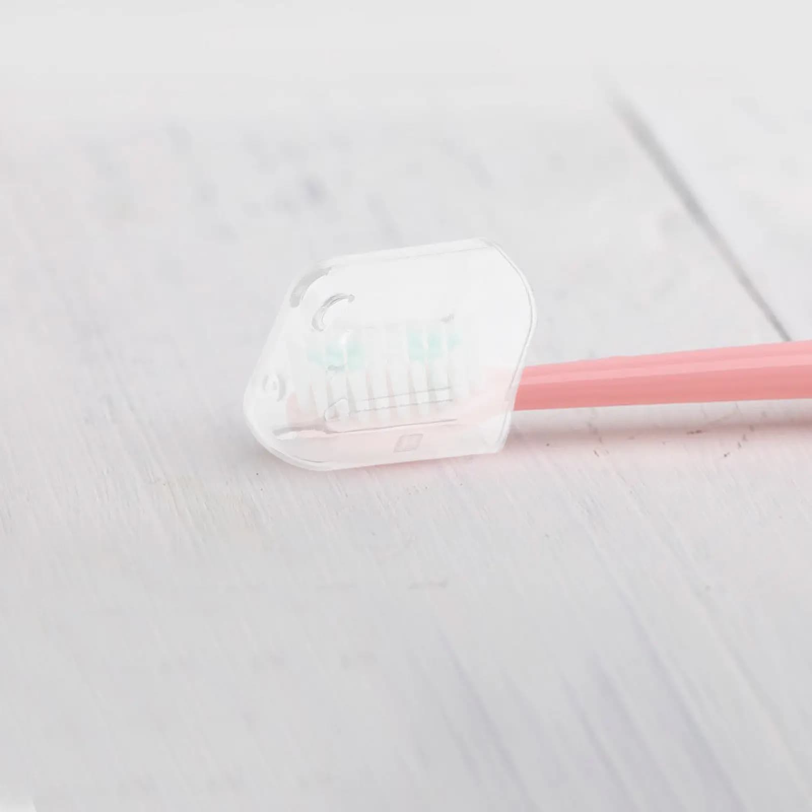 20 pc transparent toothbrush covers for manual and electrical brushes, travel, home, office