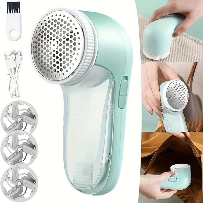 Levapelucchi Elettrico Ricaricabile USB, Rasoio Portatile per Tessuti per Maglioni Cappotti Divani Tende Mobili
