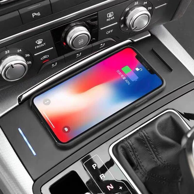 15W car wireless charger for Audi A6 C7 S6 RS6 A7 S7 RS7 2012-2018 car phone charger chariging pad plate charging holder