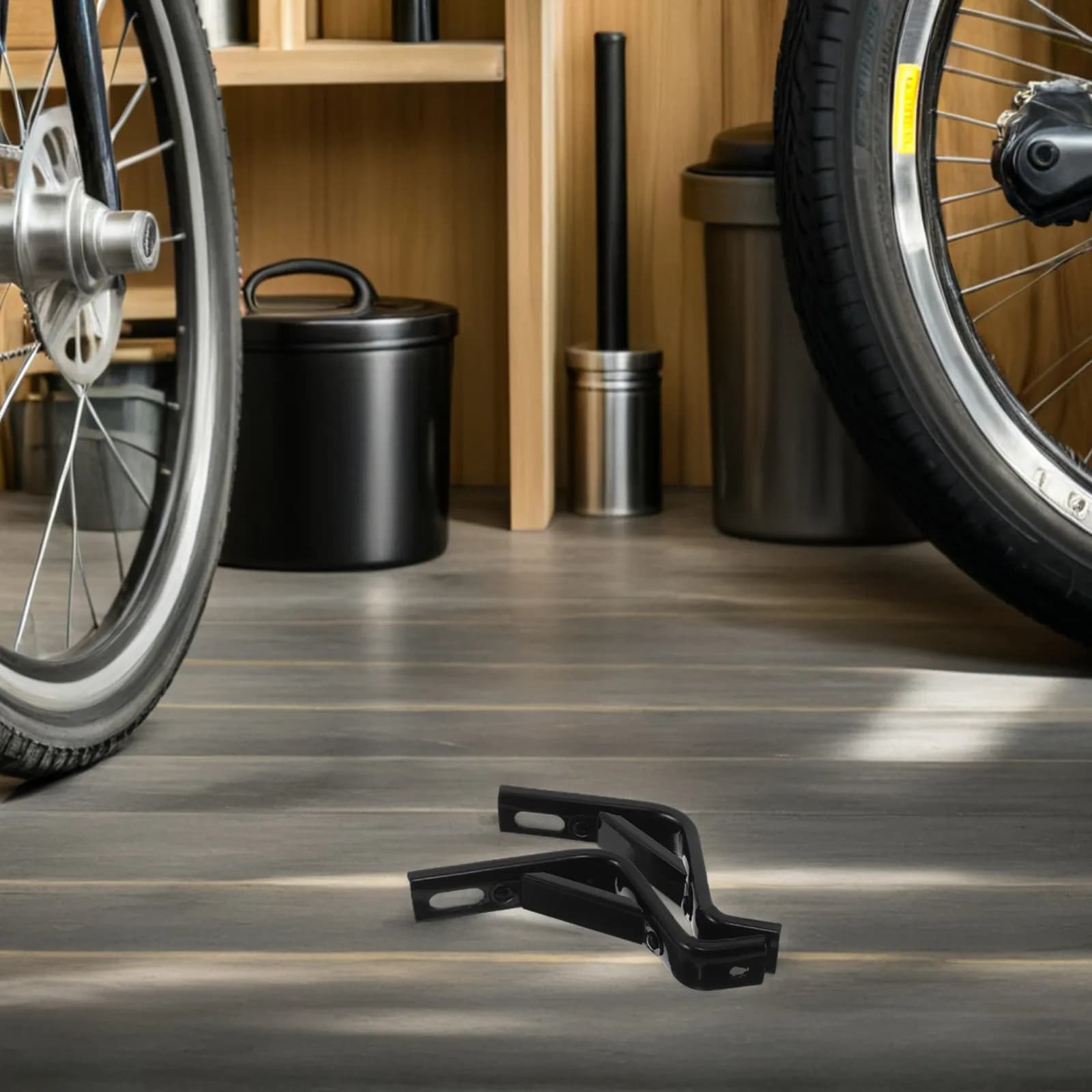 Set di Supporti per Ruote Stabilizzatrici per Bicicletta, in Lega di Ferro ad Alta Resistenza, Regolabili per Bici da Bambino