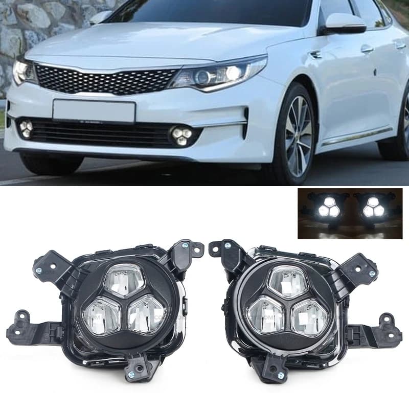 Fendinebbia a LED per Kia K5 Optima 2015 2016 2017 2018 gruppo fendinebbia guida auto paraurti anteriore fari griglia lampada di segnalazione