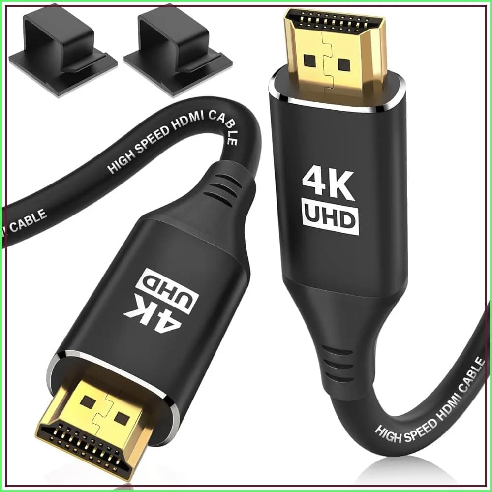 30FT 4K HDMI 2.0 Cable, High Speed 18Gbps, CL3 In-Wall Rated, Compatible with TV/Laptop/PS5