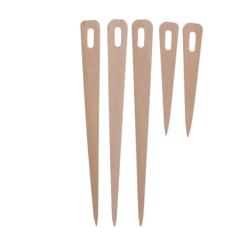 Inkle Loom Shuttle Accessory Wooden Knitting Sticks Professional Weaving Tool for DIY Sewing and Embroidery
