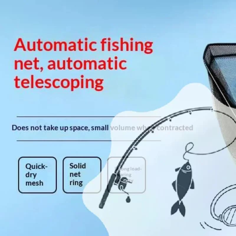 Folding Fishing Landing Net Portable Telescopic Fish Net Triangle Trout Net Crab Catching Net For Lure Fishing