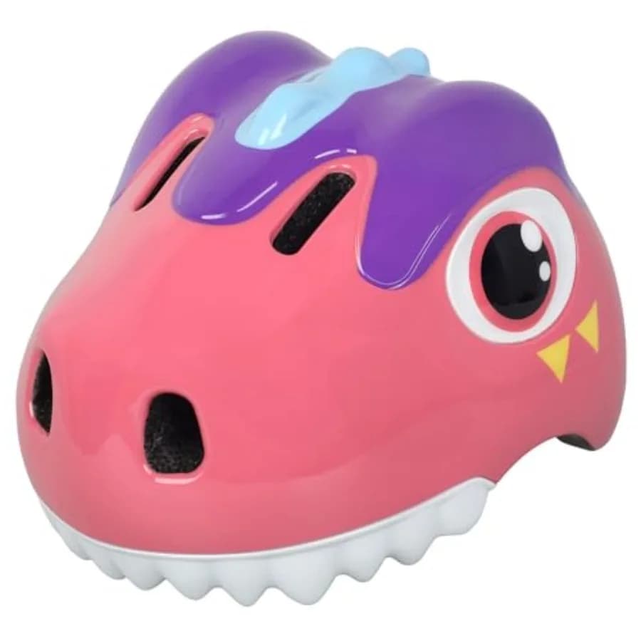 Casco da Bicicletta a Forma di Dinosauro per Bambini 1-3-5-8 Anni, Casco Leggero per Ciclismo, Skateboard, Pattinaggio e Sport Multipli 2