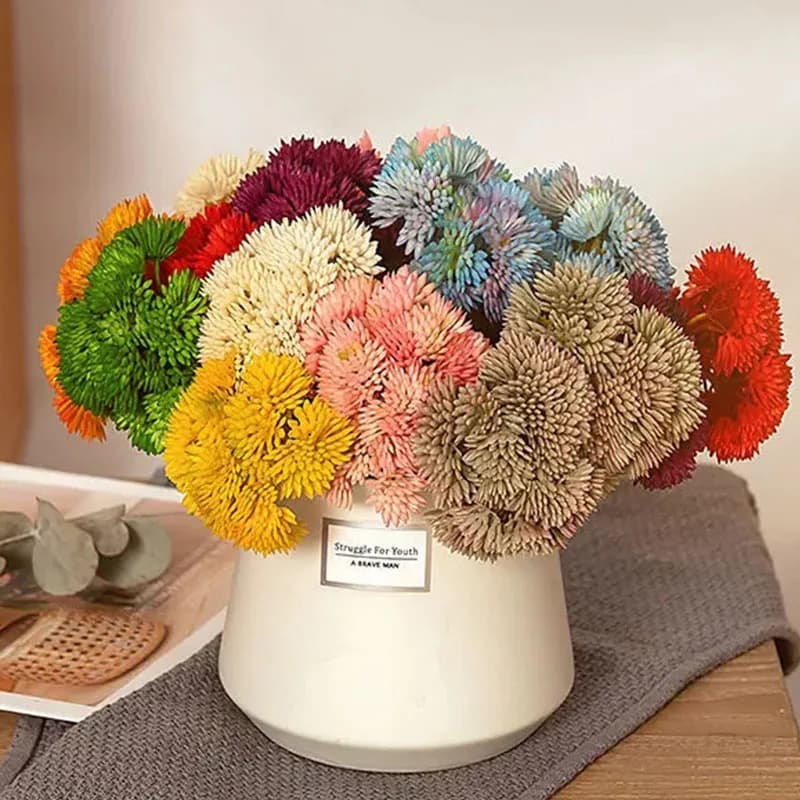 10 pcs artificial flowers latex ortensia fruit feel Mizi plants succulent wedding party flowers holiday home decoration