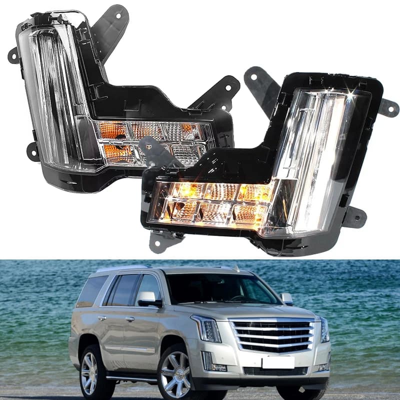 Fendinebbia DRL Fendinebbia Fari Luce di posizione per Cadillac Escalade 2015-2020 w/o Crash Brake LED Lampada paraurti 84575579