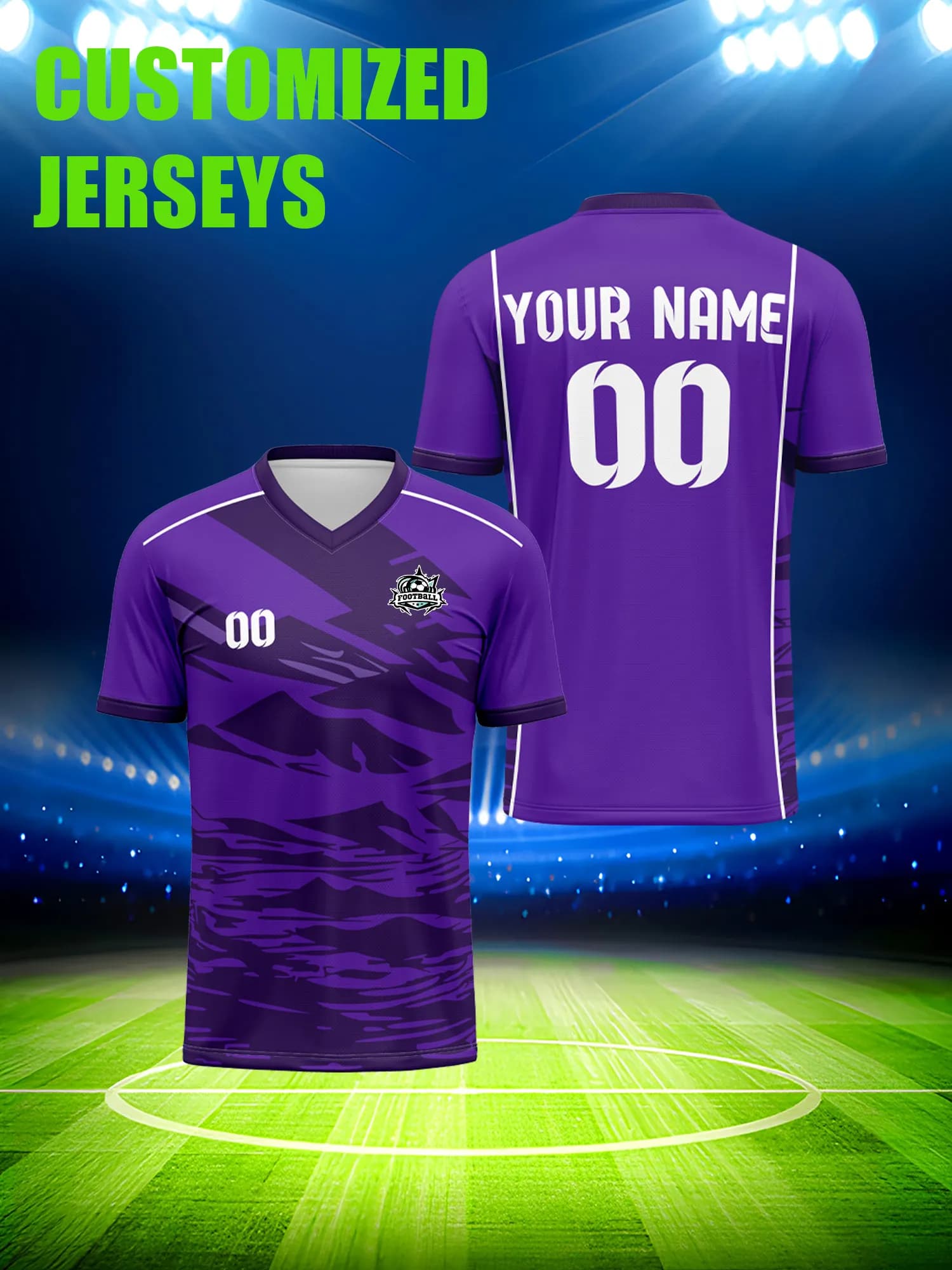 Customized Football Mesh with Image, Number and Name Customized, Fast Shipping, Children's Resistant Soccer Gift