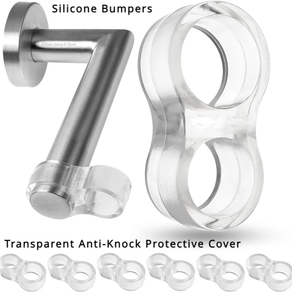 1/10 pezzi fermaporta maniglia per porta in silicone buffer protezione da parete maniglia per porta paraurti protezione per mobili crash pad anello antiurto