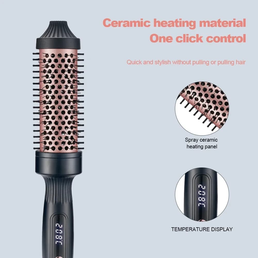 Hair curlers Best Seller with LCD display, Iron Hair drier that does not dampen hair, Electric comb Heater for smooth and curly hair