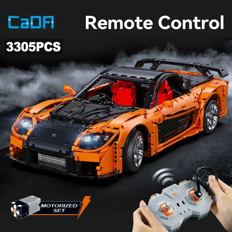 Double Eagle Cada 1:8 Moc Artemy Zotov Auto da corsa Rx-7 Auto sportiva telecomandata Modello regalo