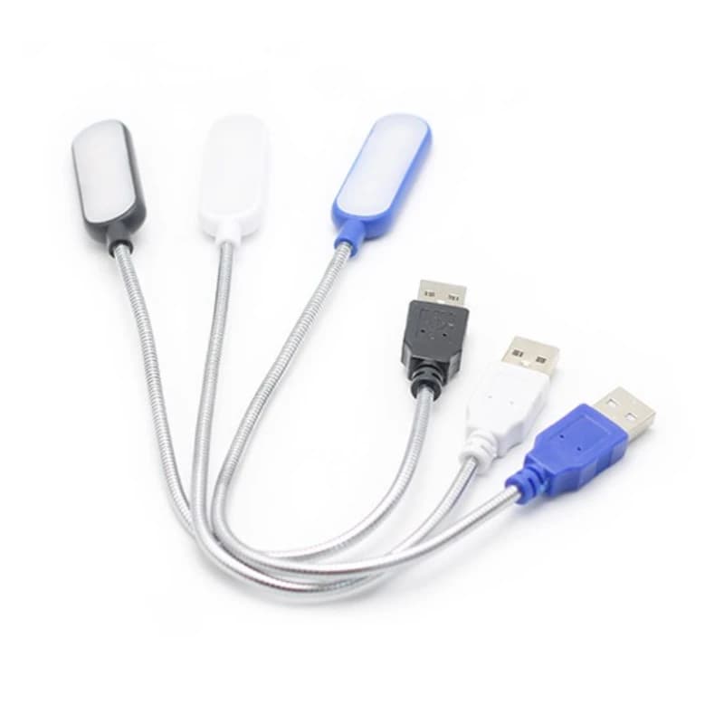 Luci USB portatili a LED Lampada da lettura notturna Mini lampade da libro Lampada da tavolo da scrivania per laptop Power Bank Notebook PC USB Sala computer