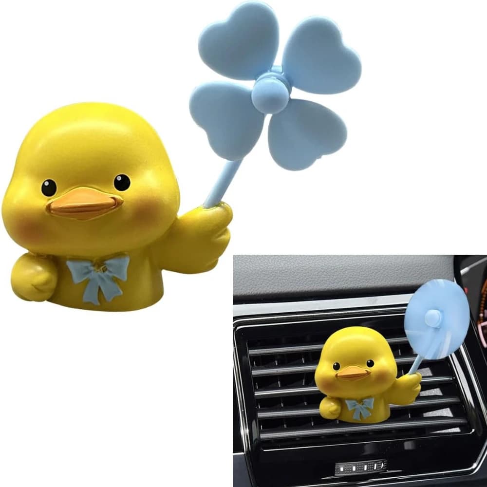 Carino Anatra Deodoranti Per Auto Vent Clip Rotante Mulino A Vento Auto Aroma Diffusore Clip di Uscita Animale Cruscotto Dell'automobile Air Vent Trim
