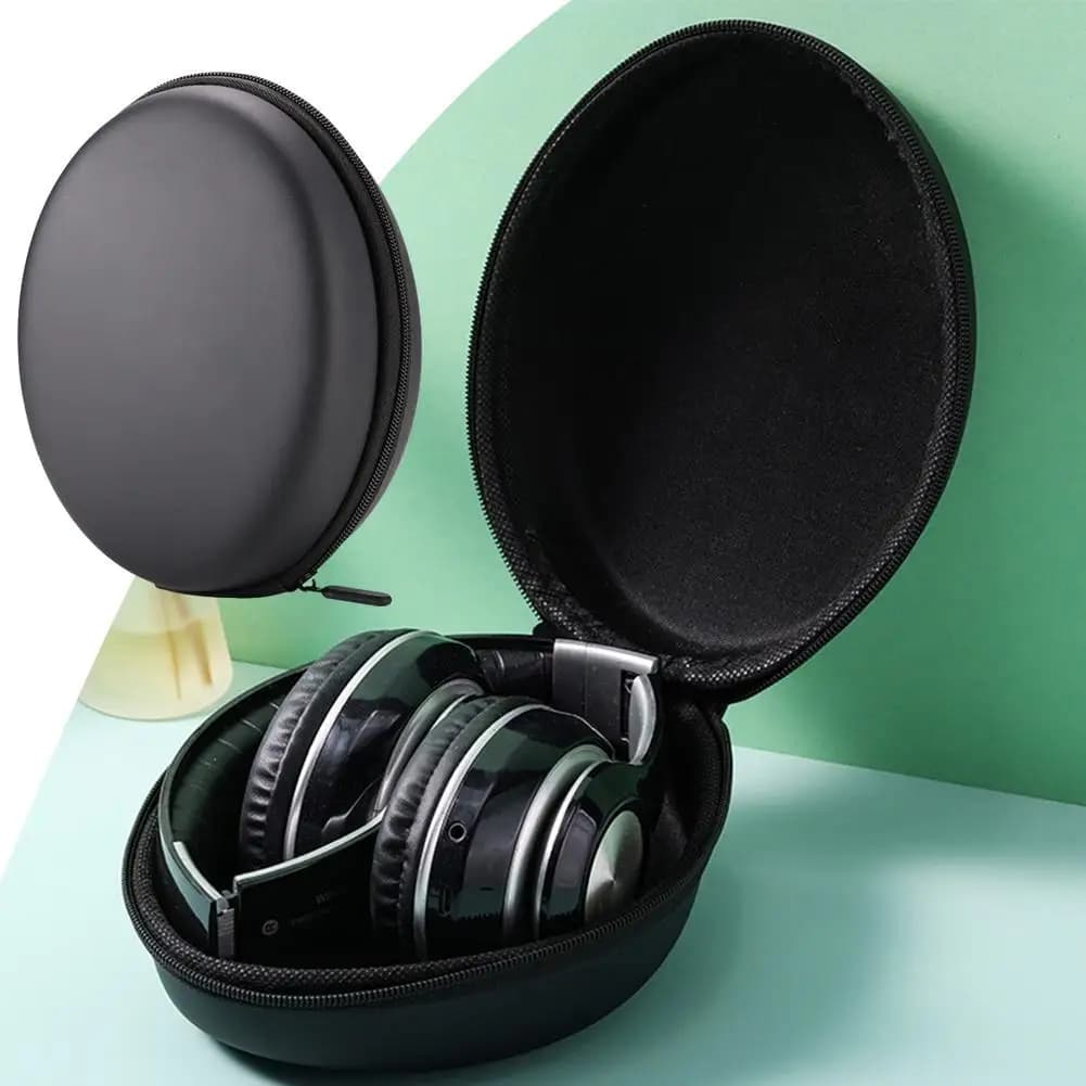 Custodia rigida per cuffie wireless portatile Custodia rigida Borsa per cuffie Custodia da trasporto impermeabile per riporre le cuffie della linea dati