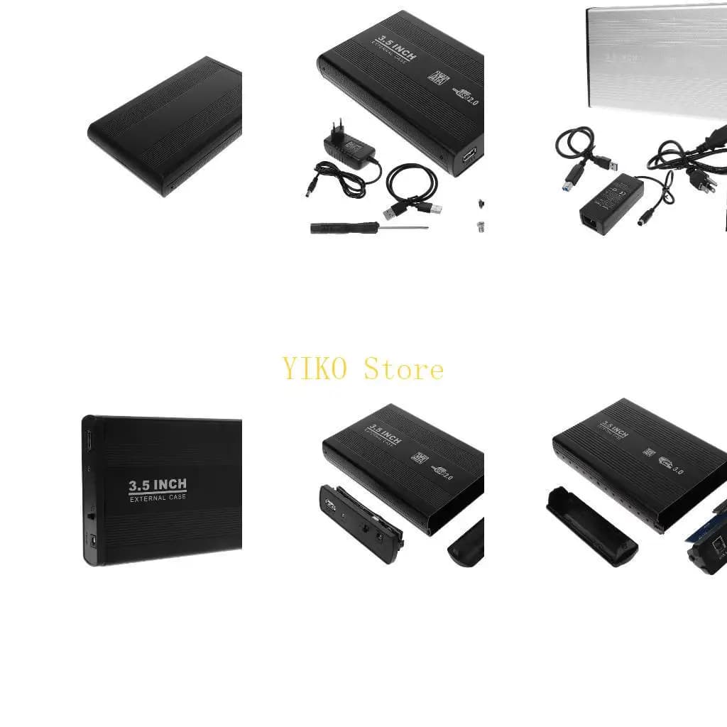 K32C HDD esterno da 3,5" per custodia Custodia per driver disco rigido USB 2.0 USB Storage