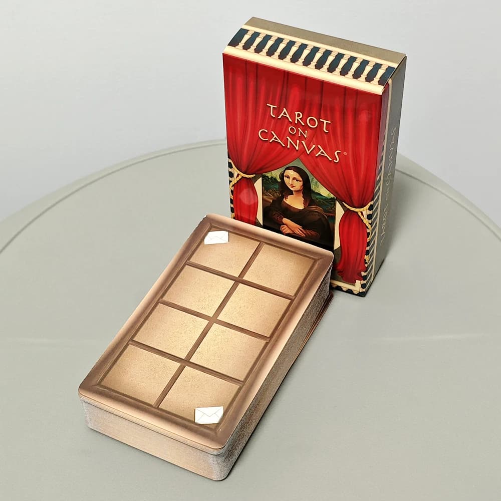 Tarocchi su tela: un passaggio attraverso un Museo virtuale, 10,3 x 6 cm, 78 carte dei tarocchi basate sul sistema Rider Waite
