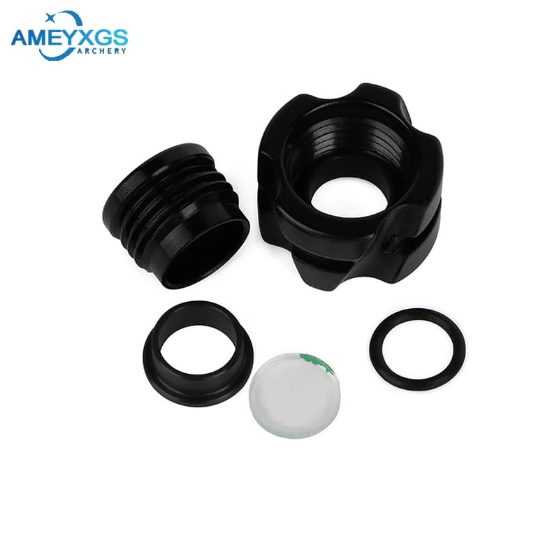 Tiro con l'arco Peep Sight Aperture 37and 45 gradi Inner Core Clarifier Lens 4x/6x/8x Compound Bow Hunting Shooting accessori