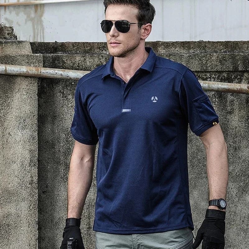 Mens Tactical Shirt Quick Dry Moisture Wicking Breathable Outdoor Short Sleeve T Shirt Sports Training Running Hiking Fitness