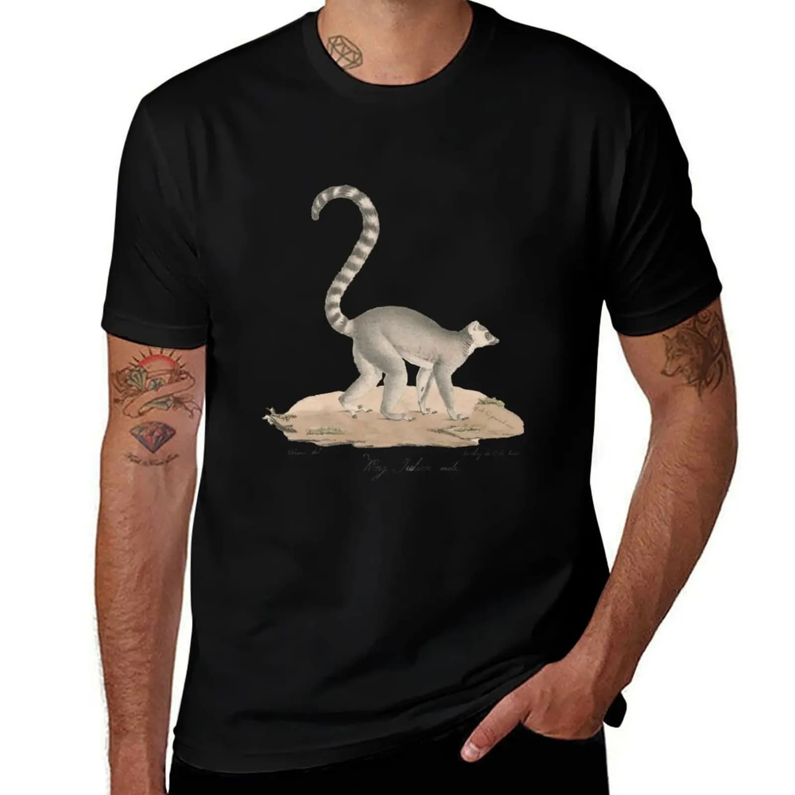 King Julien XIII the ring-tailed lemur T-Shirt Basic Solid Color Short Sleeve T-Shirt