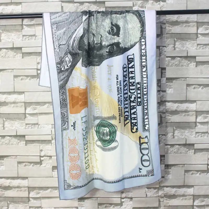 Nuovo Dollar Asciugamano da spiaggia Asciugamani da bagno in microfibra 70x150 cm Asciugatura rapida Super assorbente Viaggio Sport Panno per il viso Corsa Nuoto Palestra