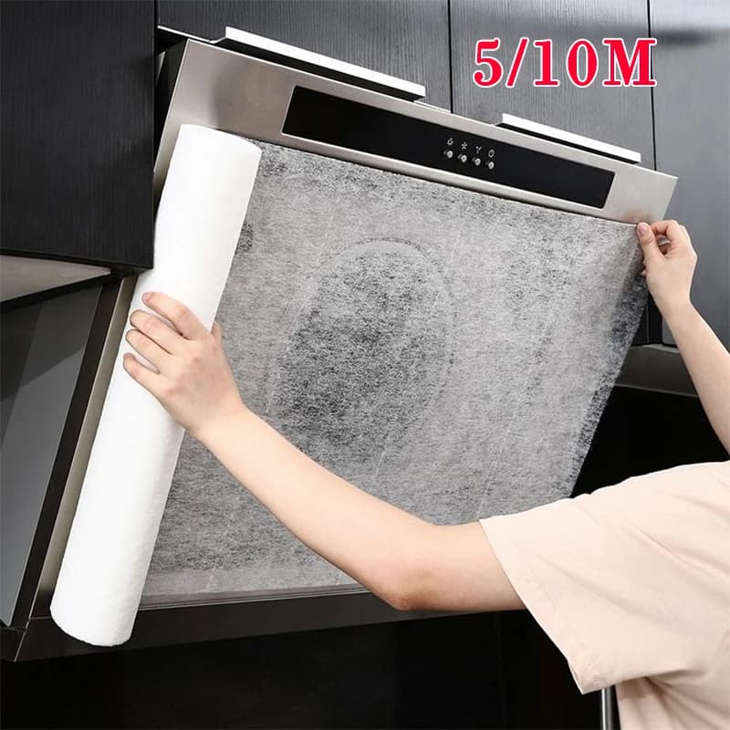 5/10M Cappa Used And Drop Filter Paper Oil Non woven Hood Extractor Blower Filter Cooking Hood Anti Cotton Oil