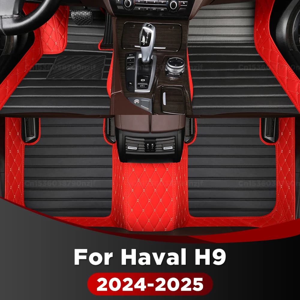 Per Haval H9 2024-2025 Tappetini per auto personalizzati Copertura per tappeti per automobili Dettagli interni Accessori Parti del cuscinetto protettivo