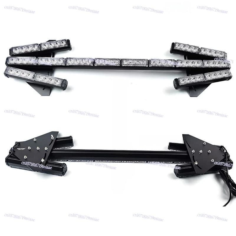 64 LED 88 Cm Freccia Barra luminosa di avvertimento Indicatore direzionale automatico Indicatore di direzione di emergenza Advisor del traffico Lampada stroboscopica DC12-24V