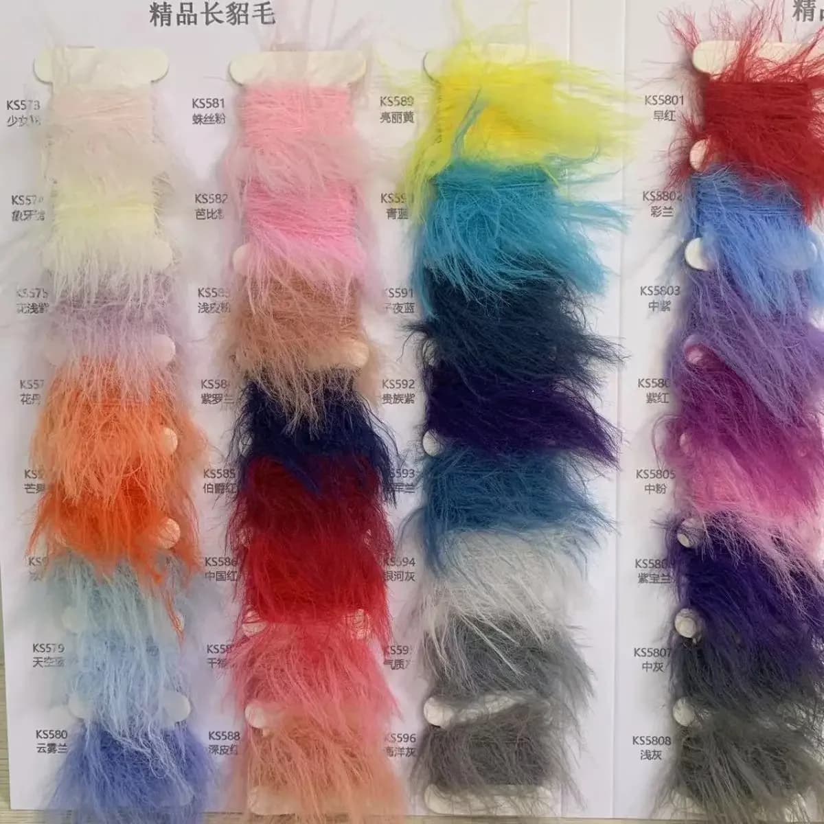 250g di pelliccia lunga imitazione filo di visone filo super morbido sulla pelle non capannone capelli tessuto a mano sciarpa maglione caldo filato tessuto