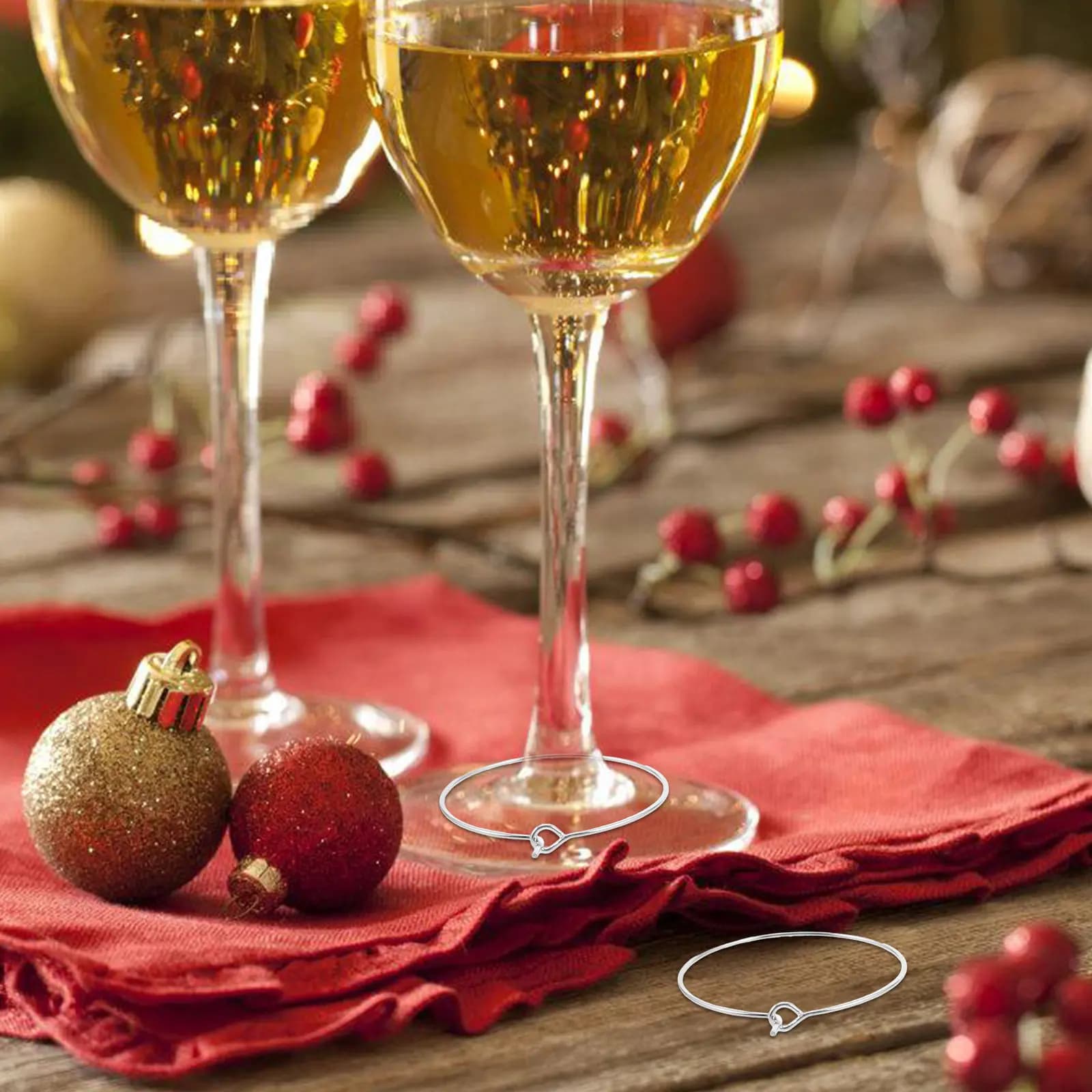 150 Pezzi Segnaposto in Vetro per Bicchieri, Charms Sostituibili per Bicchieri da Vino e Bevande, Ideali per Feste