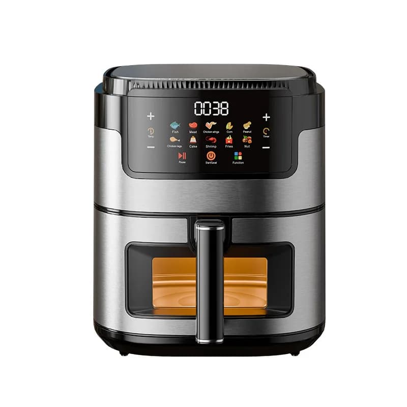 RAF 2025 Multifunctional Fryer Visual Window Air Fryer Deep Cooking Electric Home Air Fryer 8L Easy Touch Control