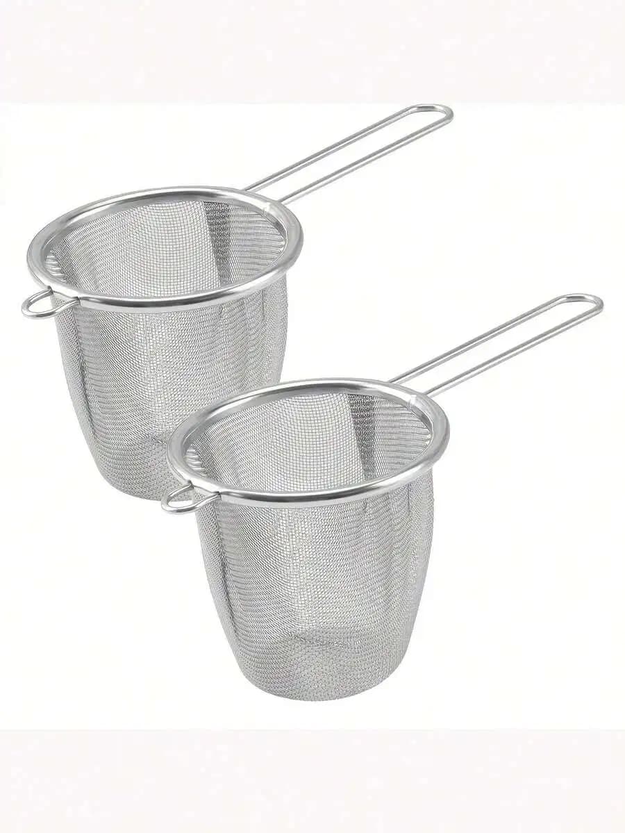 1pc/2pcs Stainless Steel Tea Infuser, Fits Various Cup Sizes, Durable Kitchen Accessory, Best Christmas Gift