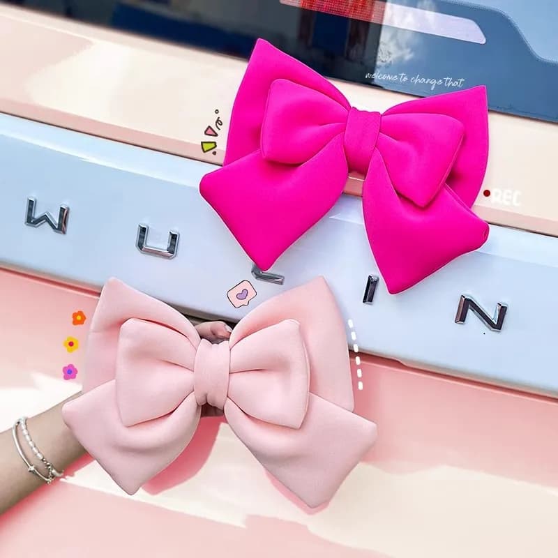 Decorazioni con fiocco di coda ciondolo Boot Tail Car Sticker ornamenti auto elettrica Cute Bow accessori decorativi