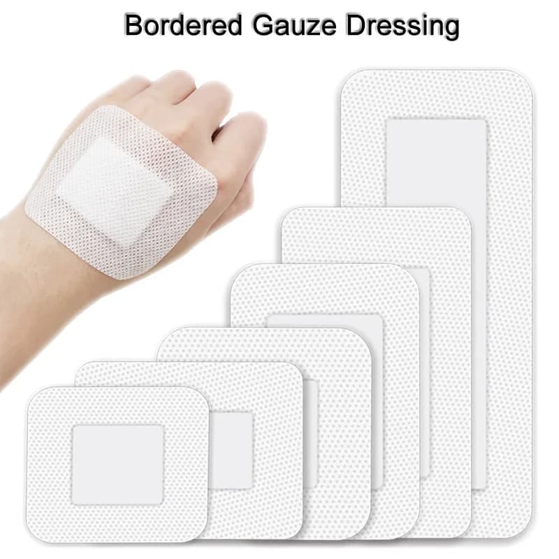 10 pz lungo Sterile medicazione medicazione pronto soccorso fasciatura Kit di emergenza cuscino traspirante adesivo in gesso adesivo emostasi ferita