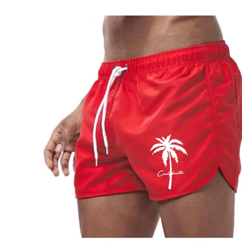 Men'S Double-Layer Summer Beach Shorts With Inner Swimwear Classic Sporty Net Lining For Play And Swimming