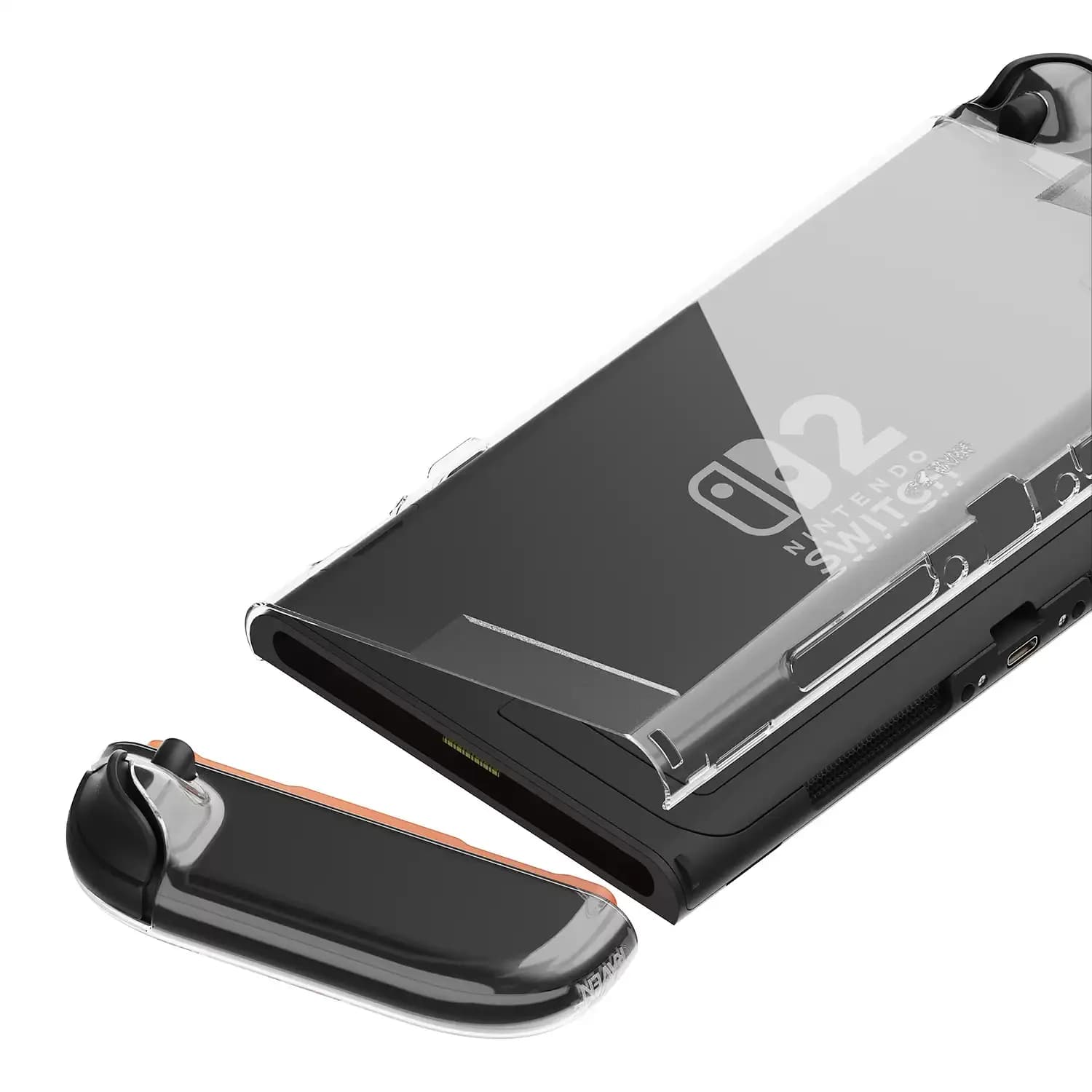 Savage Raven by Skull & Co. Detachable Protective Case Split Cover Slim Dockable Shell for Nintendo Switch 2