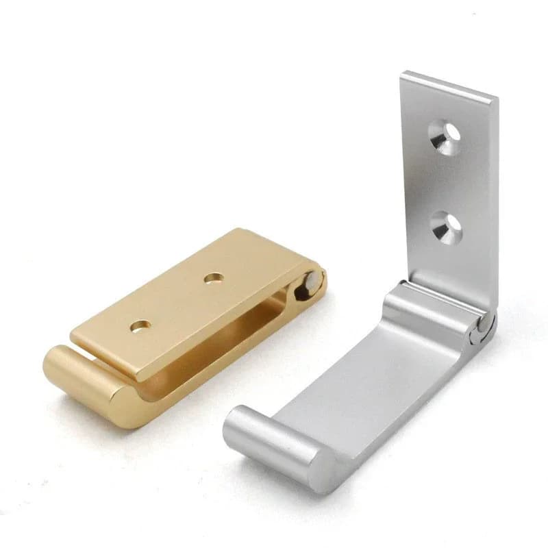 1/5/10pcs Folding Hooks Wall Door Clothes Hooks Aluminum Alloy Rustproof Wall Hanger Clothes Coat Towel Coat Hooks