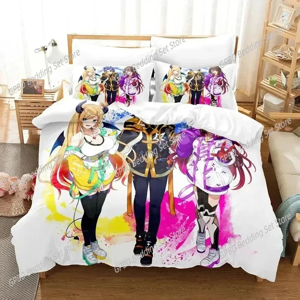 Print Anime Roboco-san Comfortable duvet pillow Federa Bed linens Decorating bedroom for children Textiles for the house