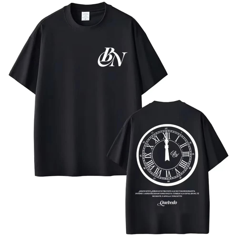 Quevedo Buenas Noches Album 2025 Merch T Shirt da uomo Donna Casual Moda Cotone Manica corta T-shirt Retro Harajuku O-Collo Tees
