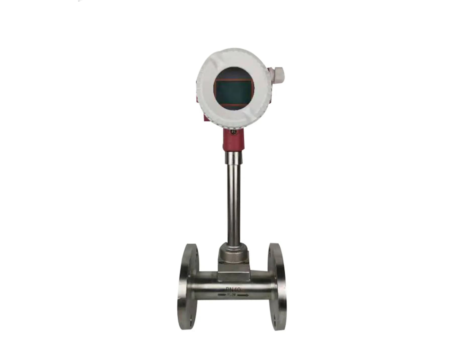 Misuratore di portata a vortice LUGB per vapore, aria, gas naturale, olio termico, acqua calda con display in loco