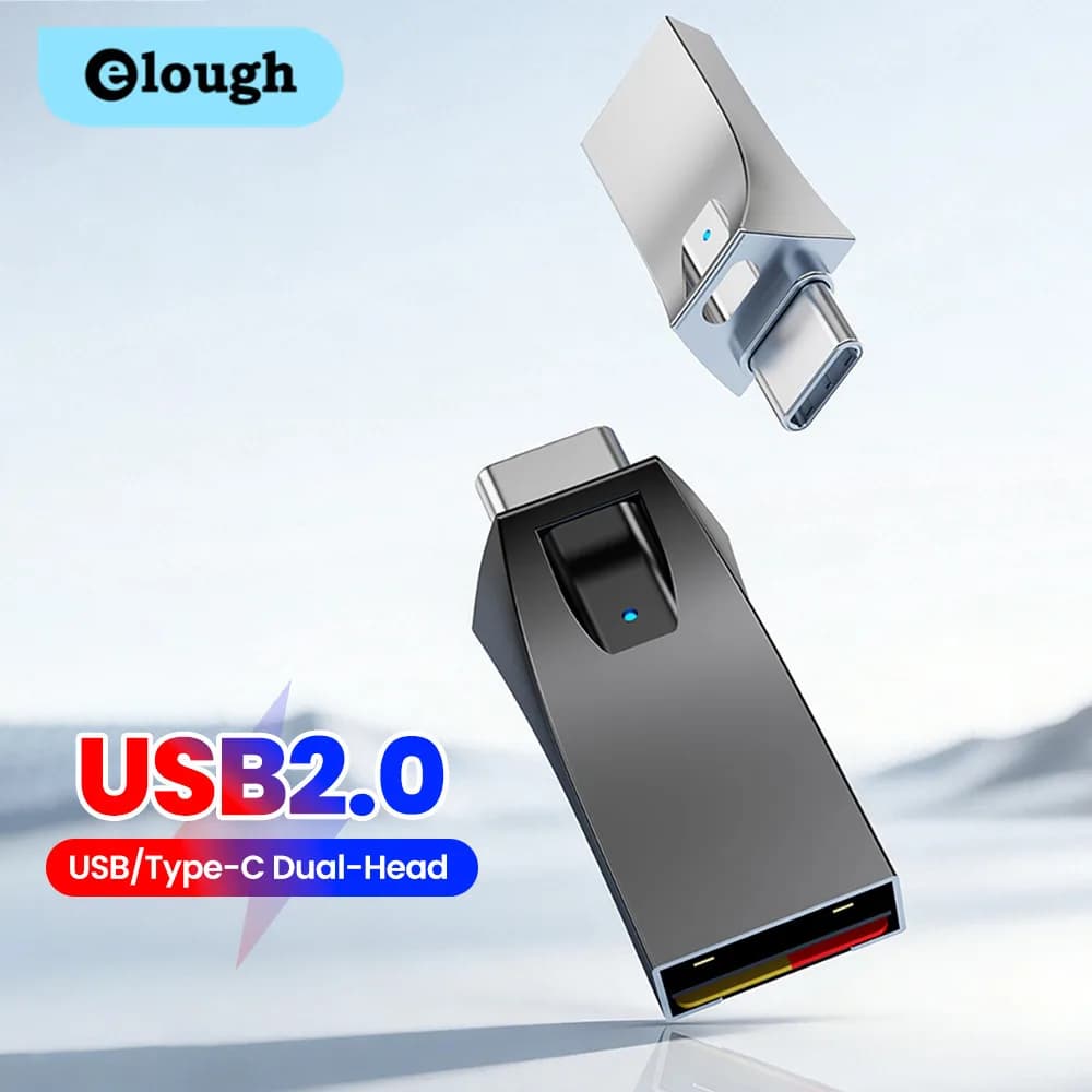 Lettore di schede USB-C 2 in 1, convertitore di memoria da USB-C a SD/TF OTG per iPhone 15 16 17 PC USB 2.0, lettore di schede multifunzione