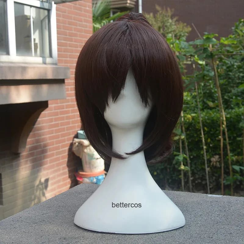 Parrucche Attack on Titan Camicetta Sasha Capelli castano rossastro con clip per coda di cavallo Cosplay resistente al calore + cuffia per parrucca VB;.'57F. ;FK8