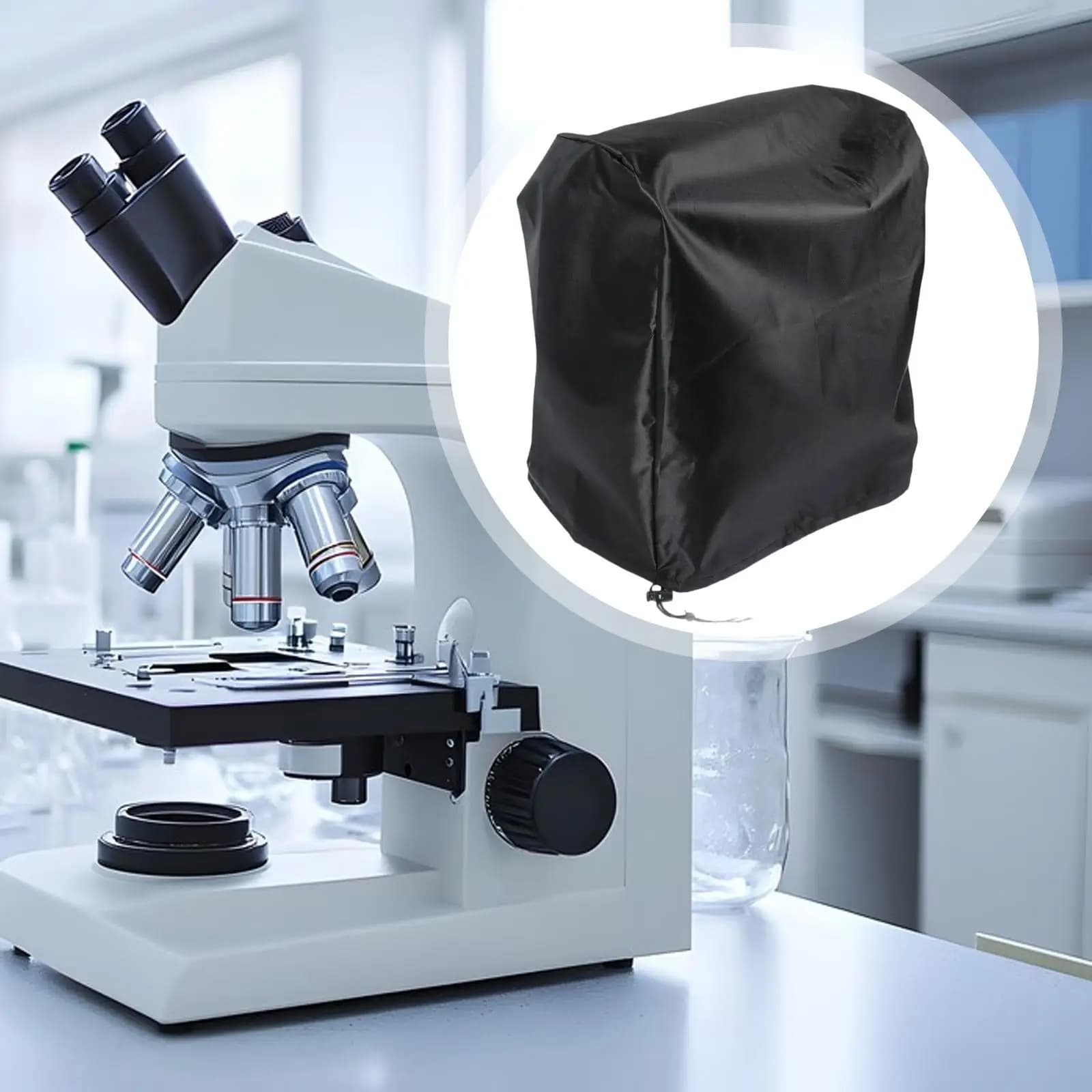 Copertura antipolvere per microscopio Accessori per microscopio da 15 pollici di altezza, copertura protettiva facile da pulire