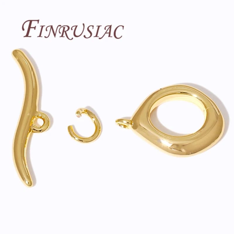 18K gold plated OT lever closure for jewelry, connectors with bracelets, DIY accessories, necklace closure results