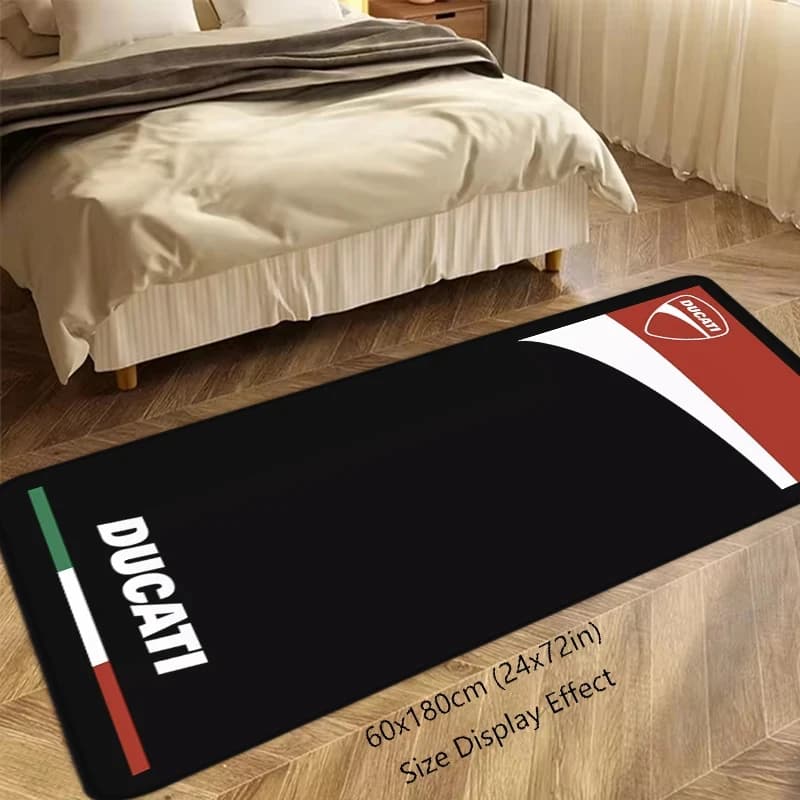 VIKAMA Tappetino antiscivolo per moto Ducati, per soggiorno, corridoio, bagno, decorazione