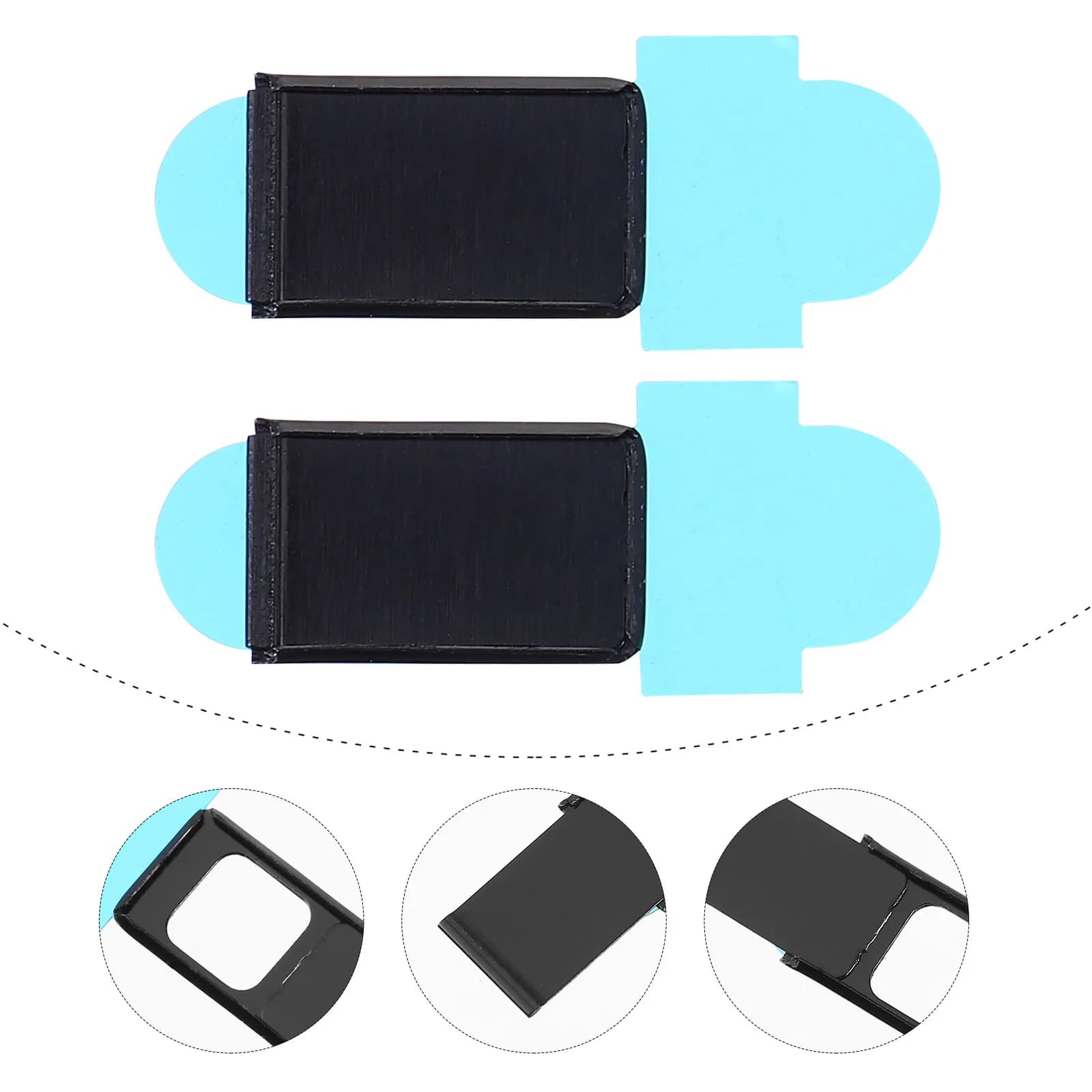 2 Pezzi Copri Webcam Scorrevole Adesivo, Protezione Privacy per Webcam per Laptop, Telefono, Tablet, Computer